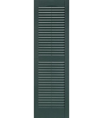 Premier One-piece Louvered 15" Economy Shutters